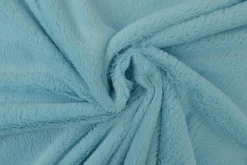 Bont kortharig (pluche) – Aqua blauw