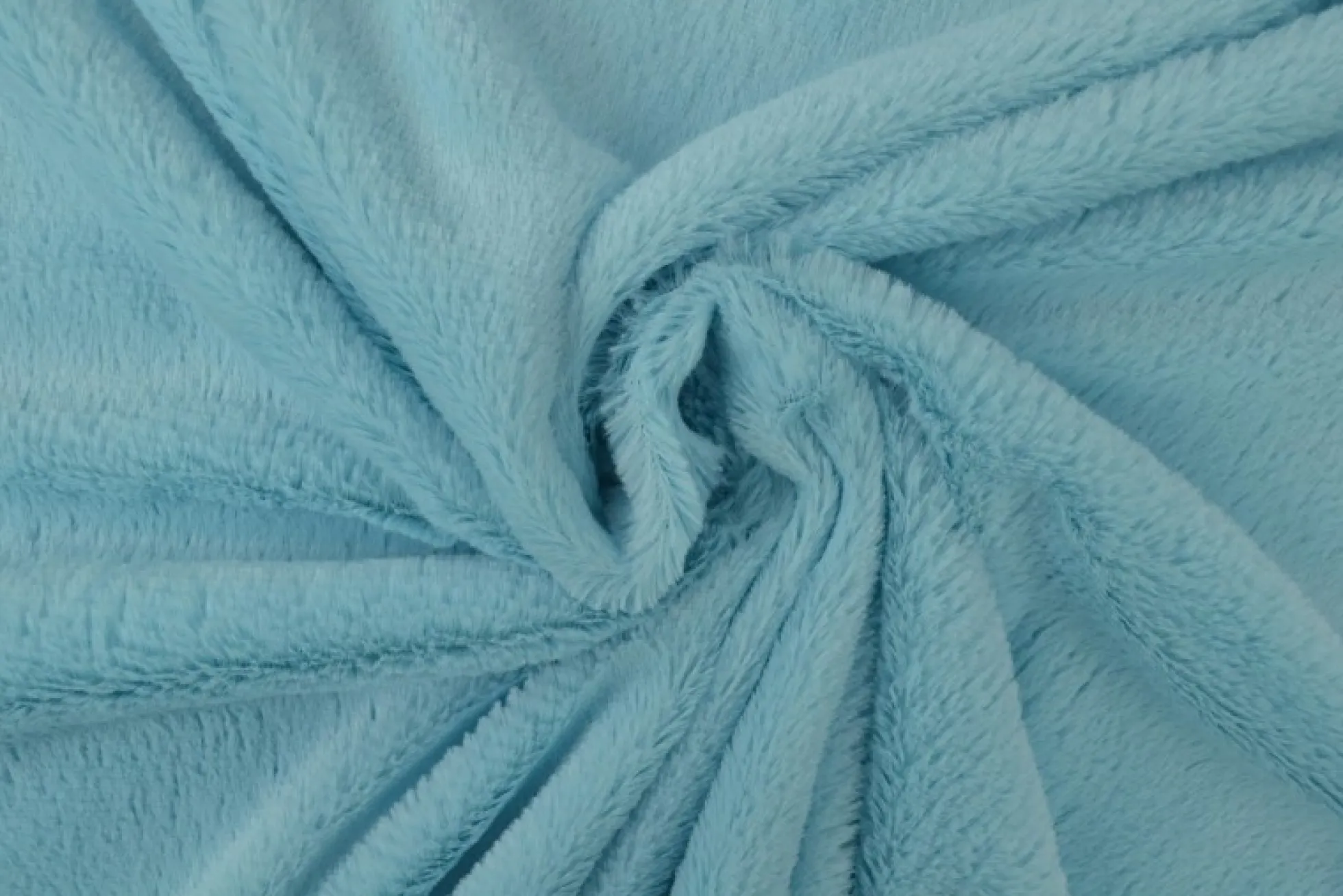 Bont kortharig (pluche) – Aqua blauw