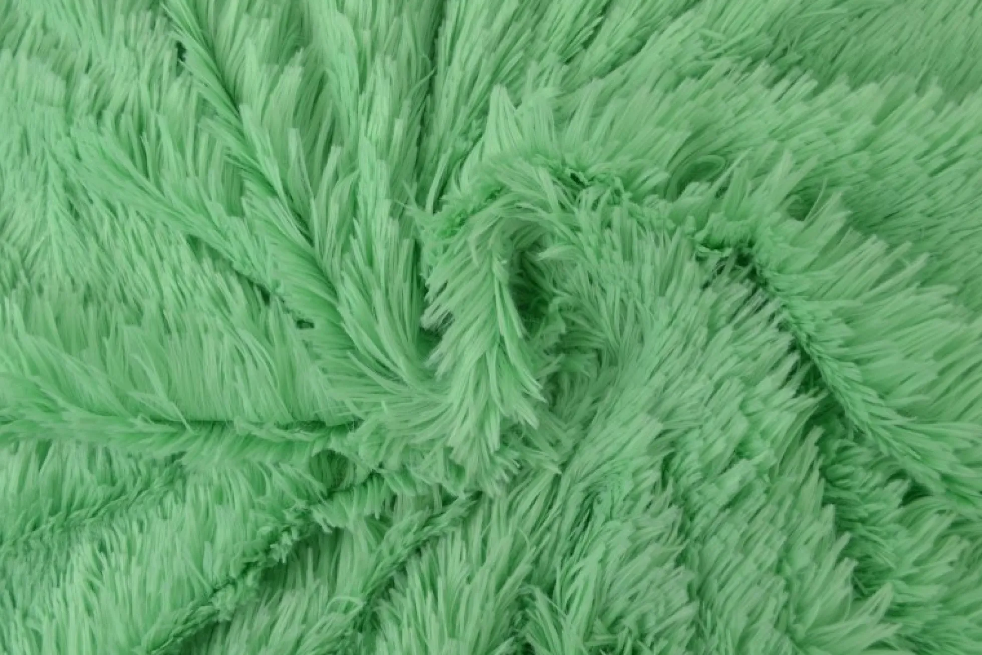 Bont langharig (Pluche / Fluffy) – Mintgroen
