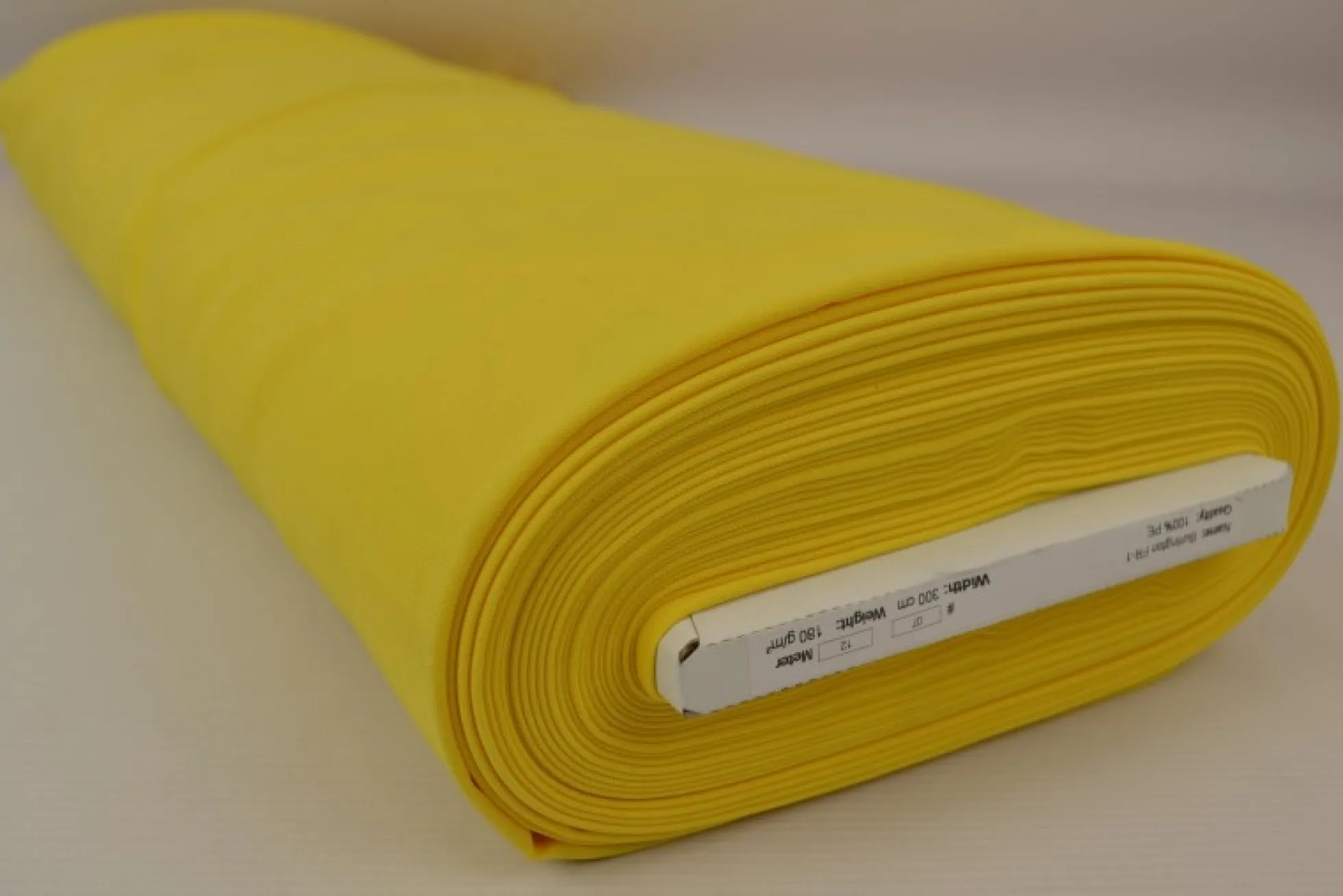 Brandvertragende stof: Geel 300cm breed
