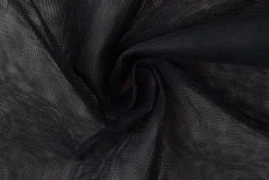 Brandvertragende tule – Zwart 300cm breed