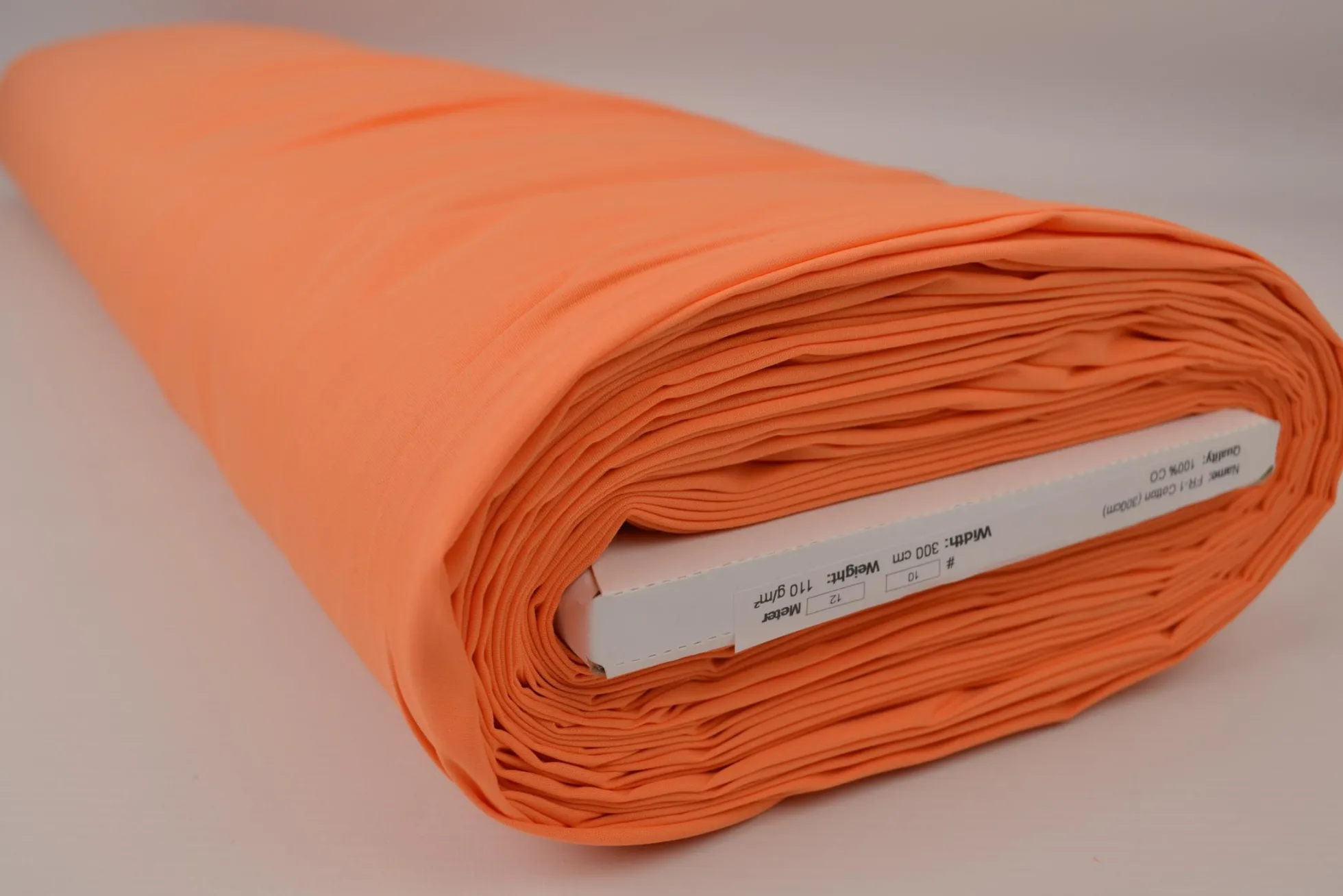 Brandvertragend katoen – Oranje 300cm breed