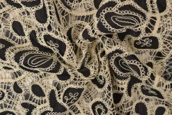 Broderie jeanslook – Black blossom