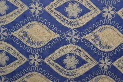 Broderie jeanslook – Blue vintage floral