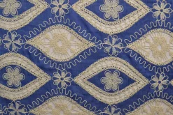 Broderie jeanslook – Blue vintage floral