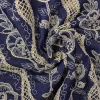 Broderie jeanslook – Dark blue botanic heirloom