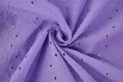 Broderie katoen – Anglaise lila