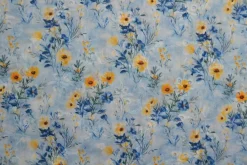 Broderie katoen – Blue meadow