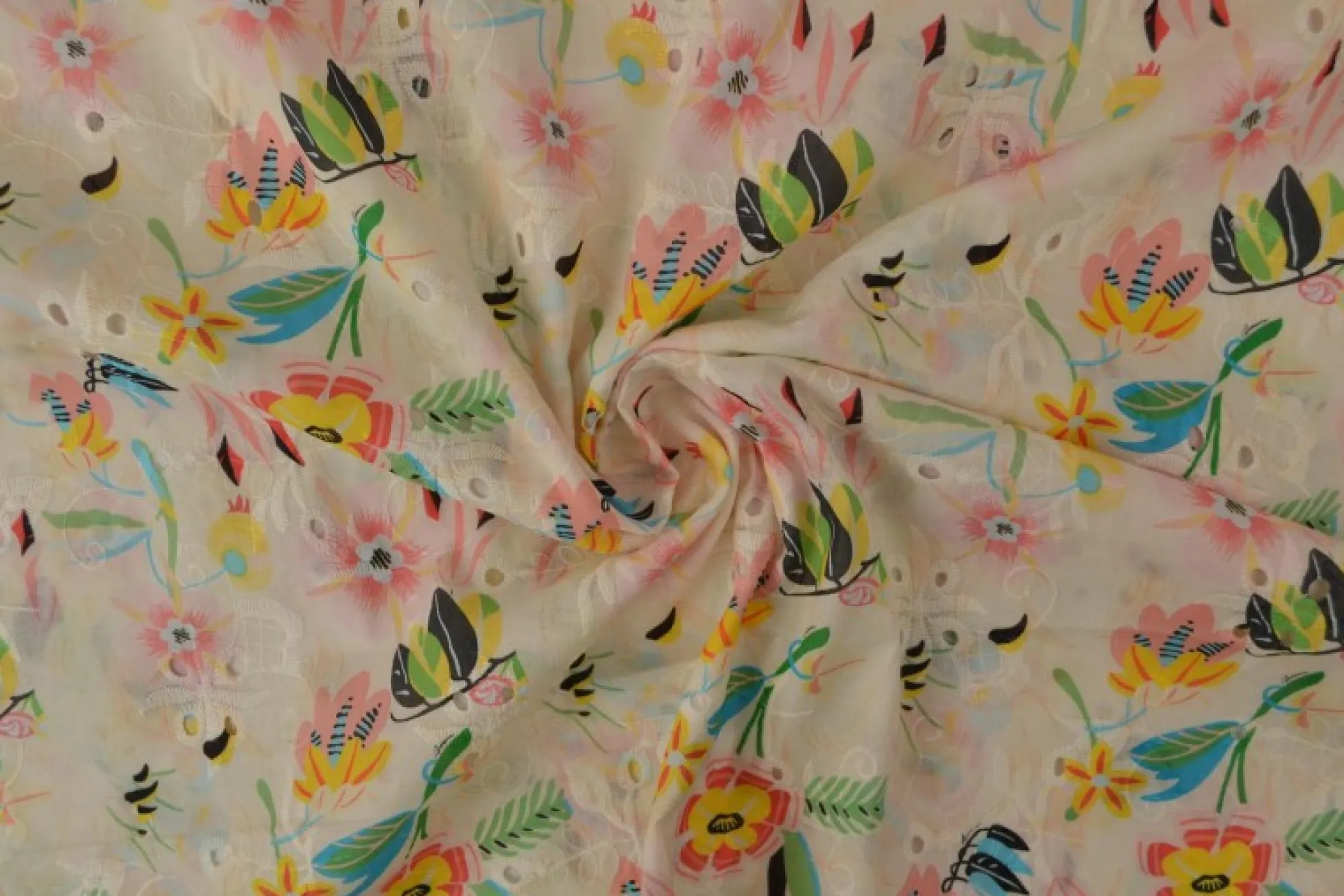 Broderie katoen – Playful garden
