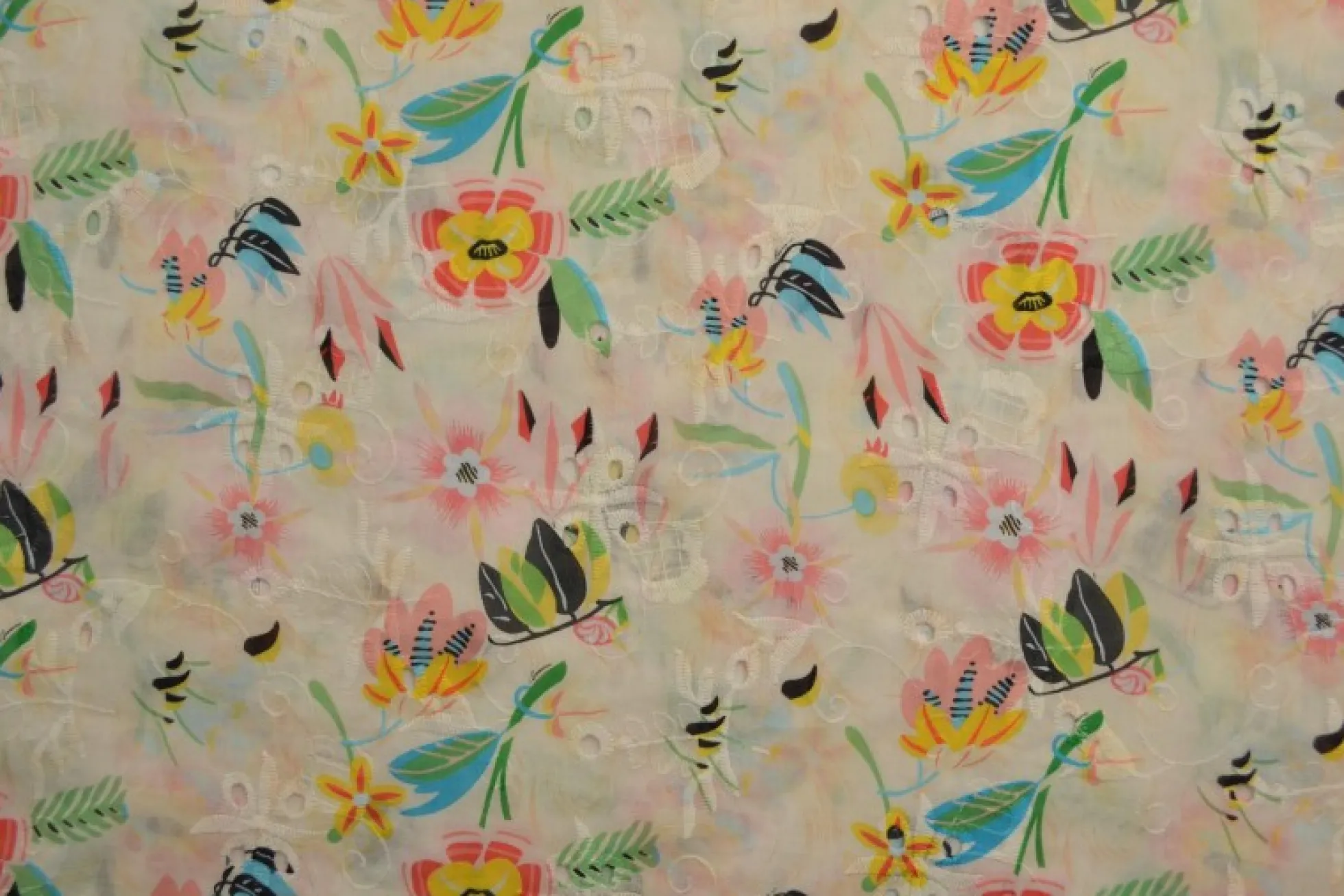 Broderie katoen – Playful garden