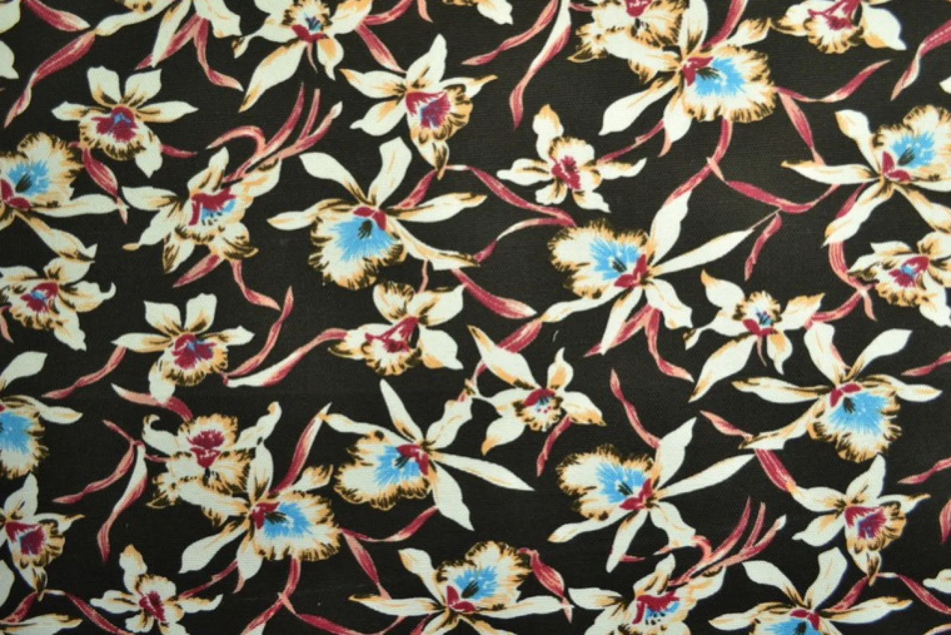 Canvas – Passie bloem zwart