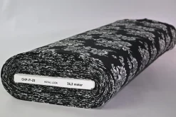 Chiffon – Black & ivory bloom