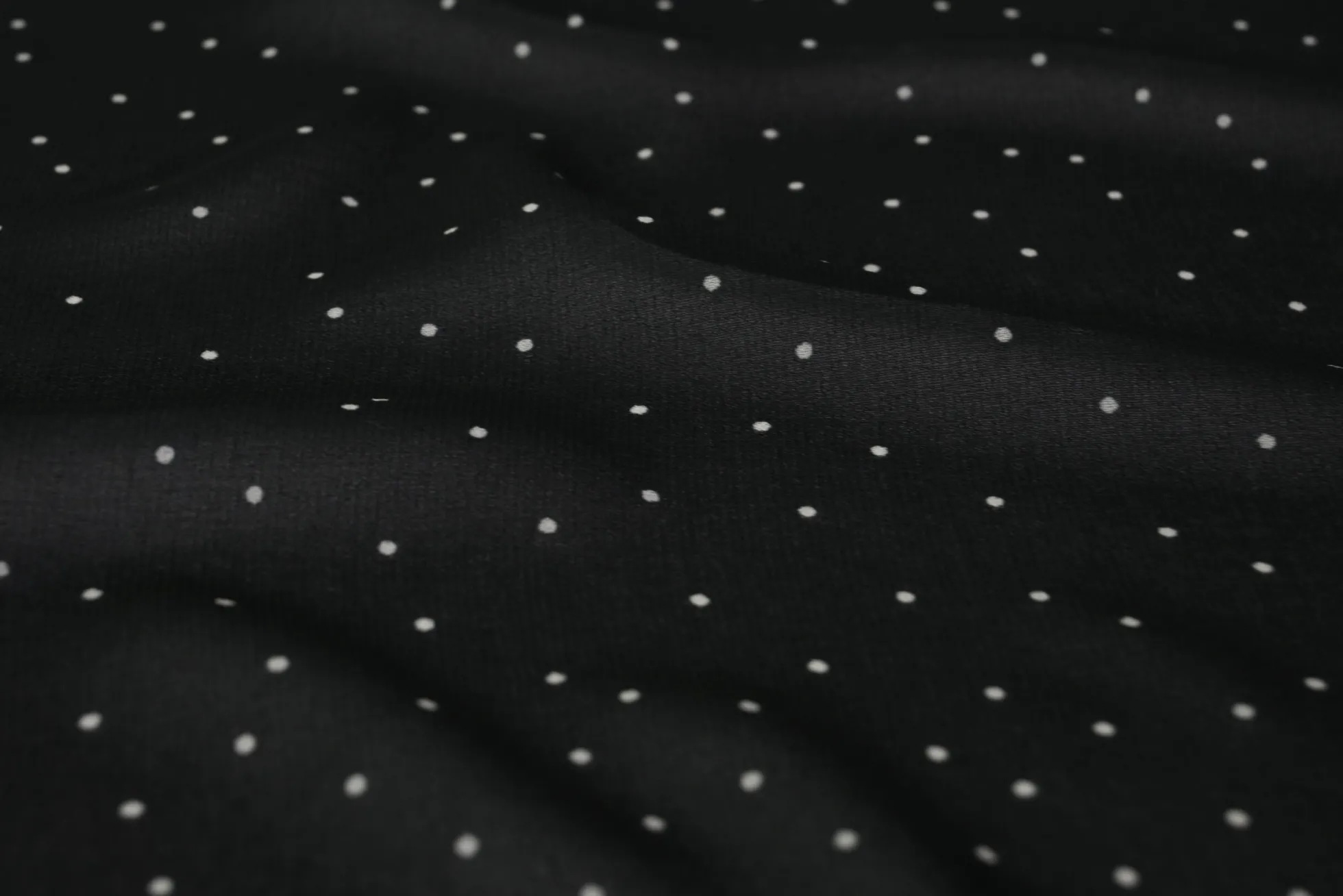 Chiffon – Mini dots black