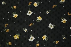 Chiffon – Petite fleur noir