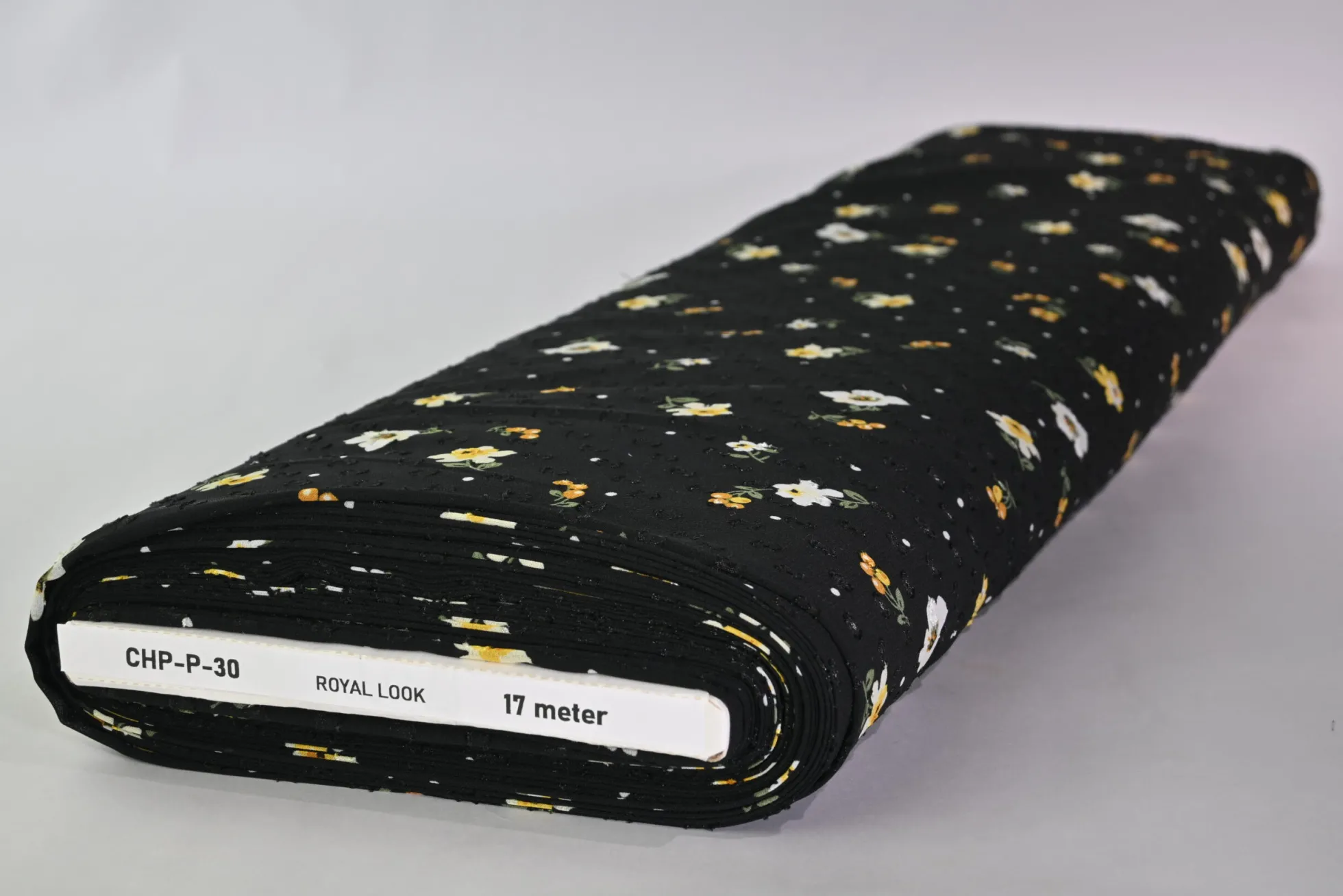 Chiffon – Petite fleur noir
