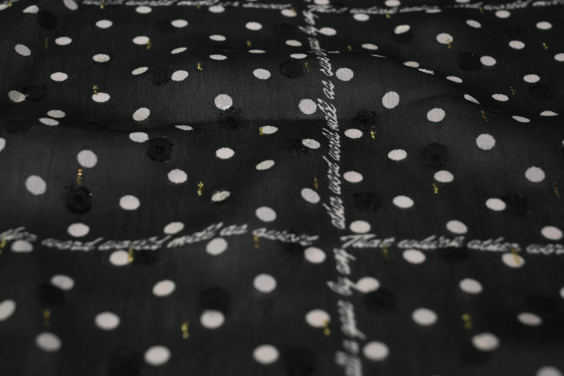 Chiffon – Polka dots Paris