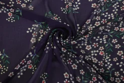Chiffon – Purple blossom border