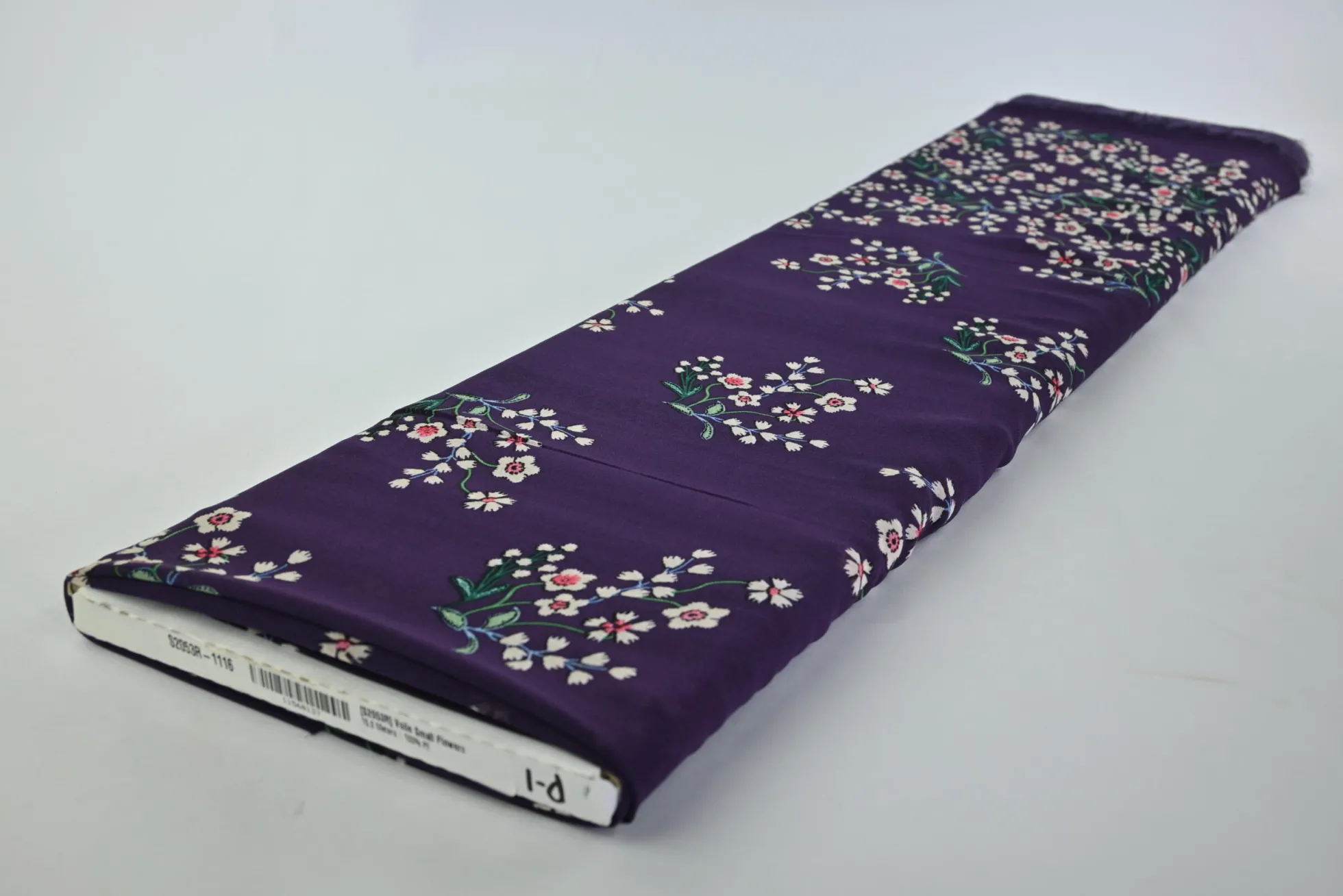 Chiffon – Purple blossom border