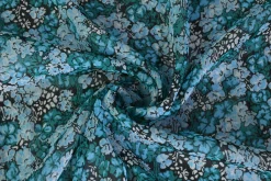 Chiffon – Soft turquoise floral