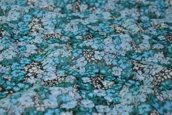 Chiffon – Soft turquoise floral