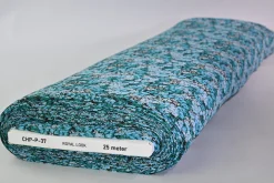 Chiffon – Soft turquoise floral