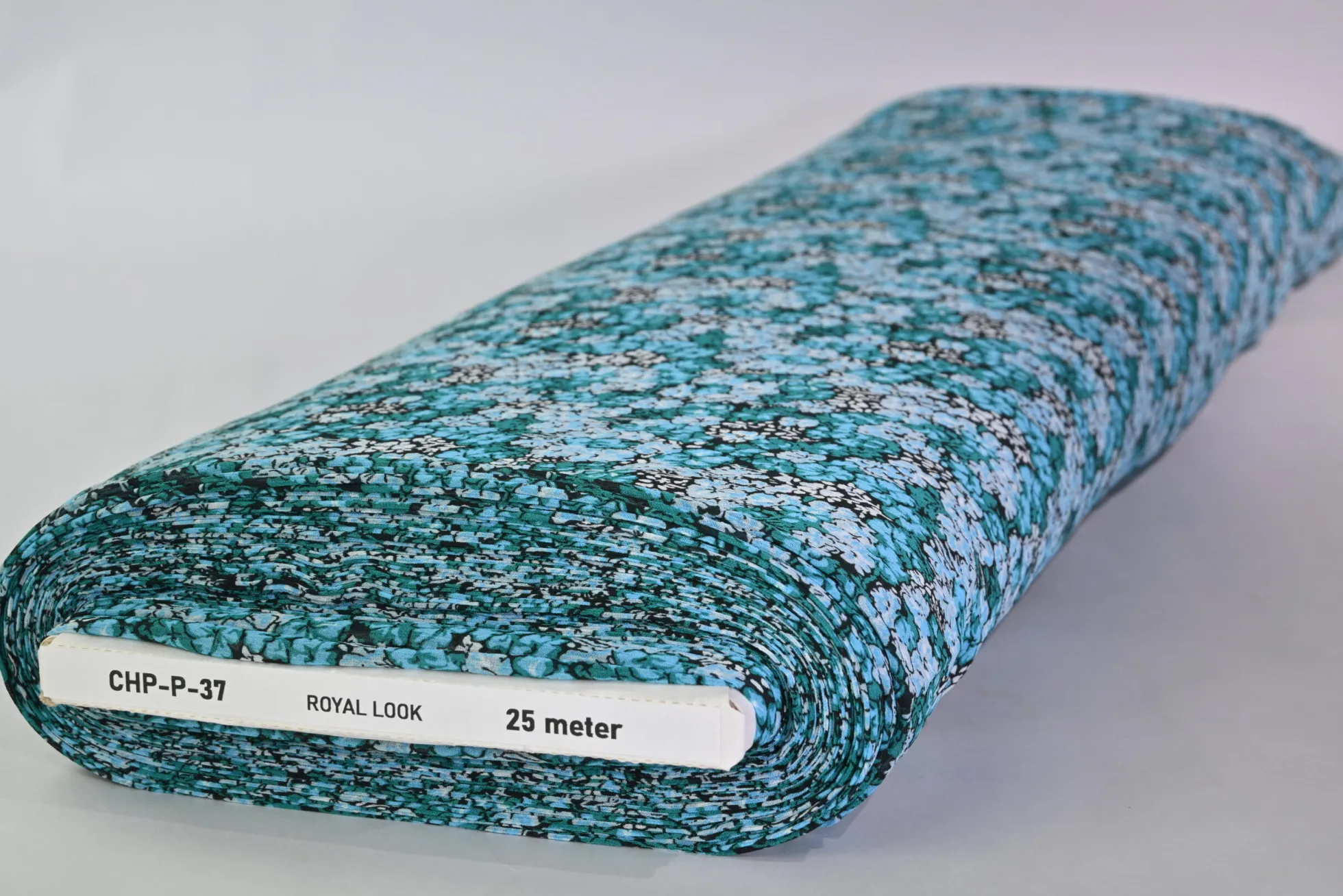 Chiffon – Soft turquoise floral