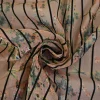 Chiffon – Striped floral harmony beige