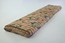 Chiffon – Striped floral harmony beige