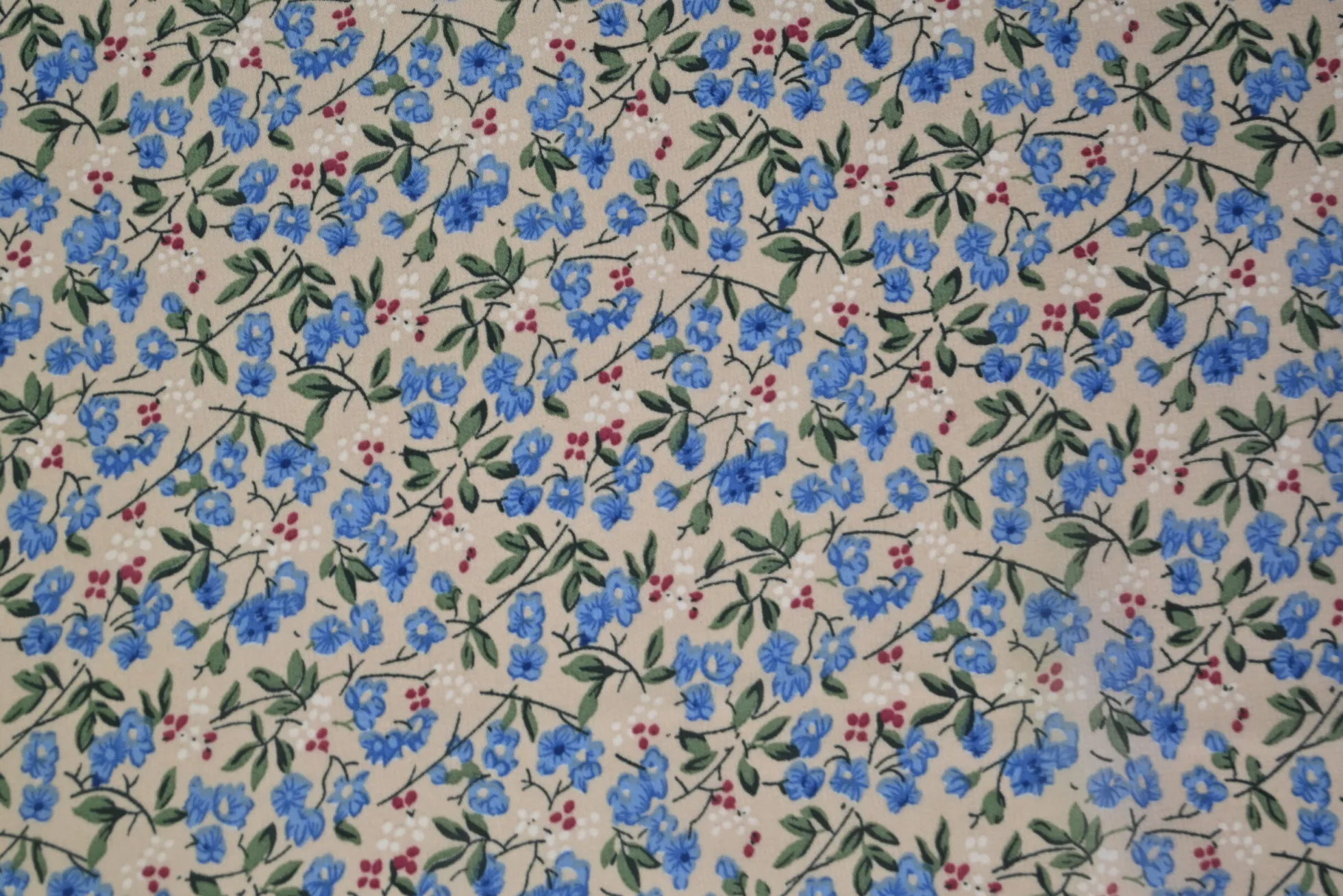 Chiffon – Vintage blue blossom