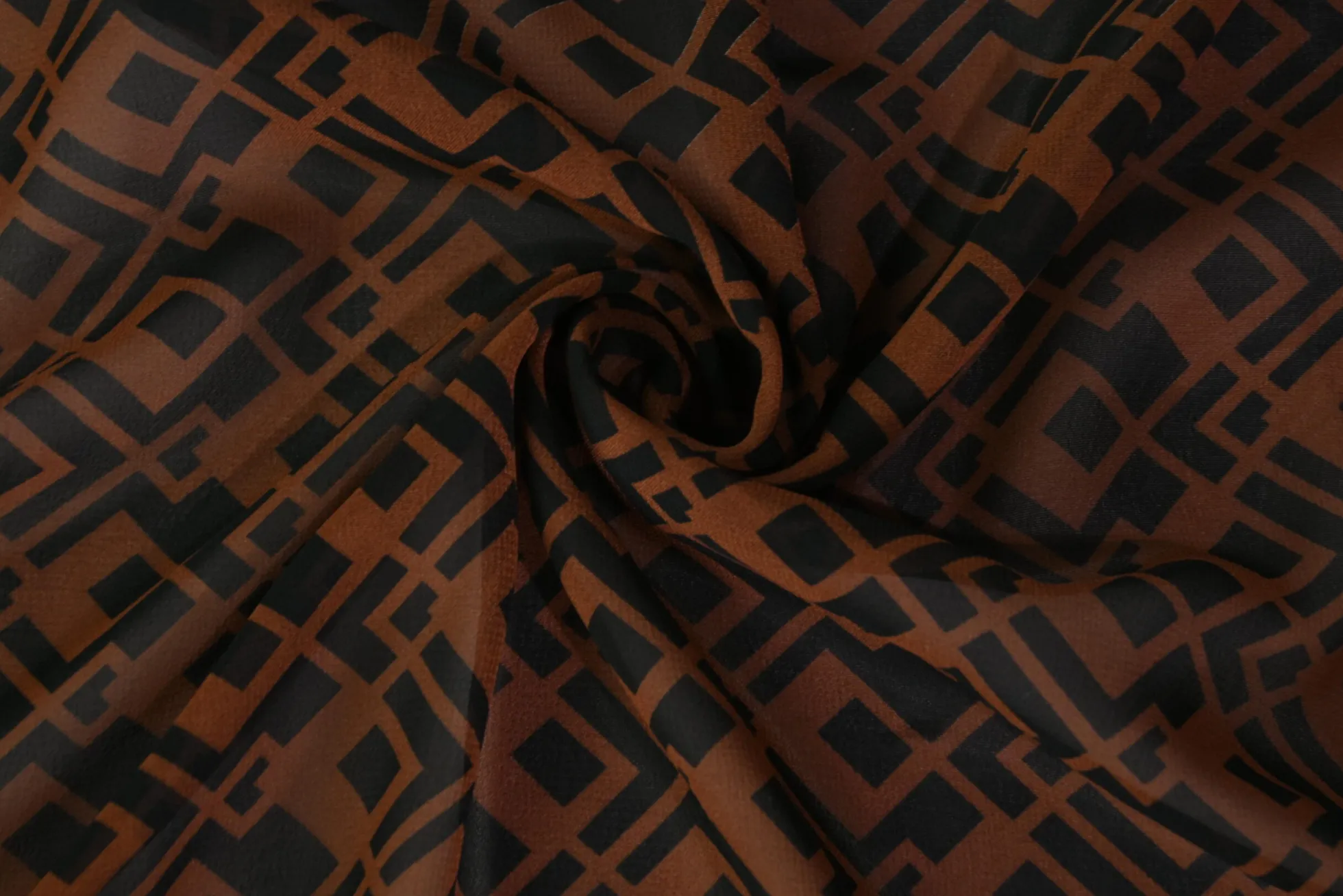 Chiffon – Vintage geometry brown