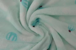 Coral Fleece – Balloons on mint
