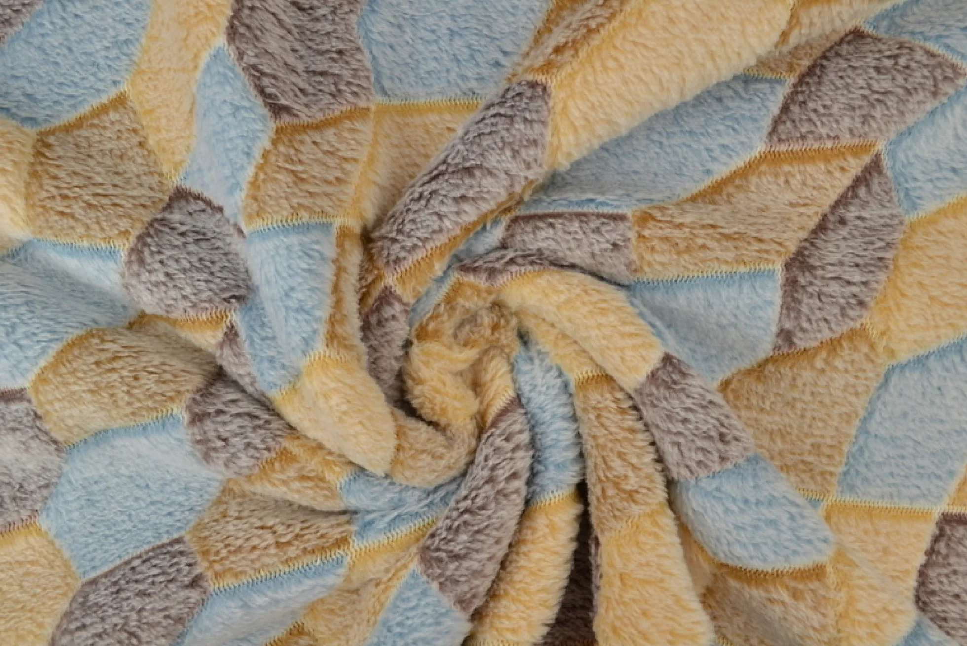 Coral fleece – Bright mosaic