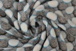 Coral fleece – Brown dots