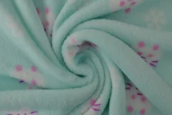 Coral Fleece – Bunnies on mint