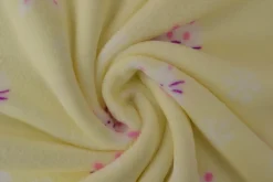 Coral Fleece – Bunnies on yellow
