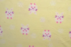 Coral Fleece – Bunnies on yellow