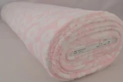 Coral Fleece – Clouds on baby pink