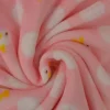 Coral Fleece – Cute chickens & dots pink