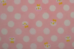 Coral Fleece – Cute chickens & dots pink
