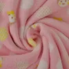 Coral Fleece – Monkey dots on pink