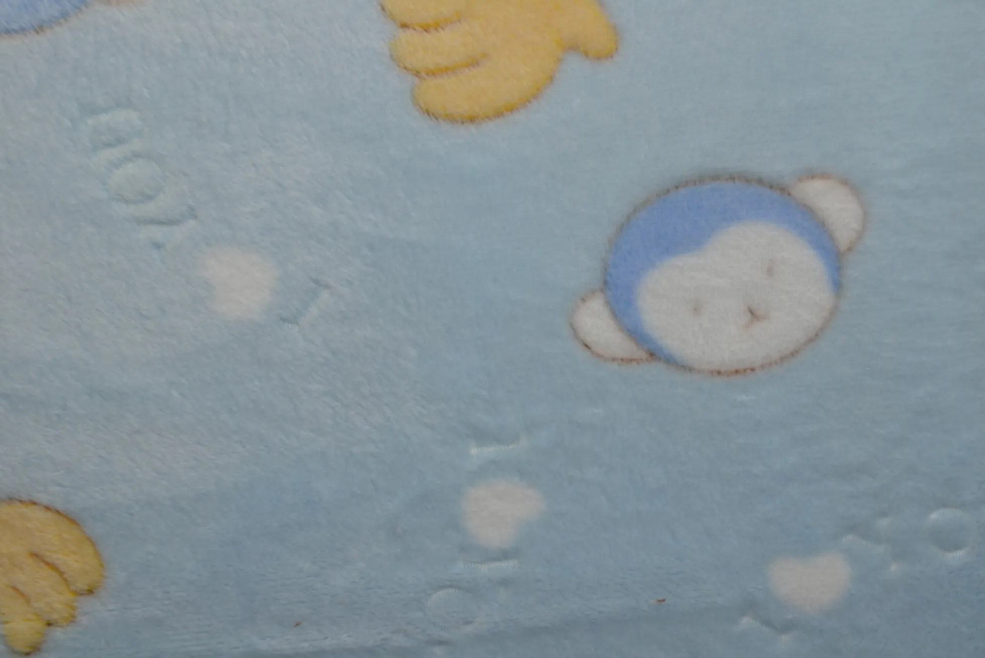 Coral Fleece – Monkeys on blue