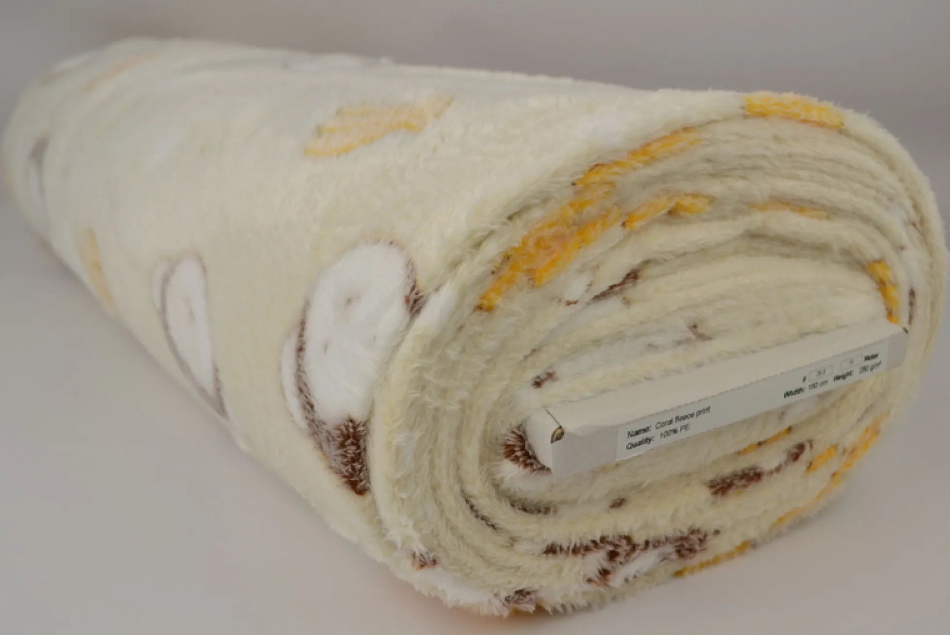 Coral Fleece – Monkeys on cream
