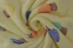 Coral Fleece – Mushrooms on yellow