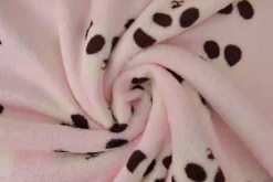 Coral Fleece – Panda on pink
