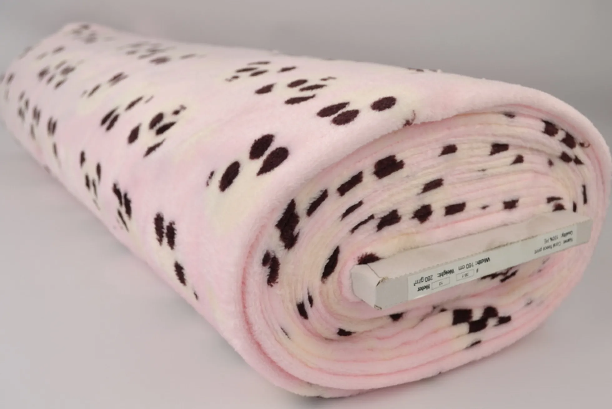 Coral Fleece – Panda on pink
