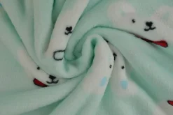 Coral Fleece – Polar bears mint