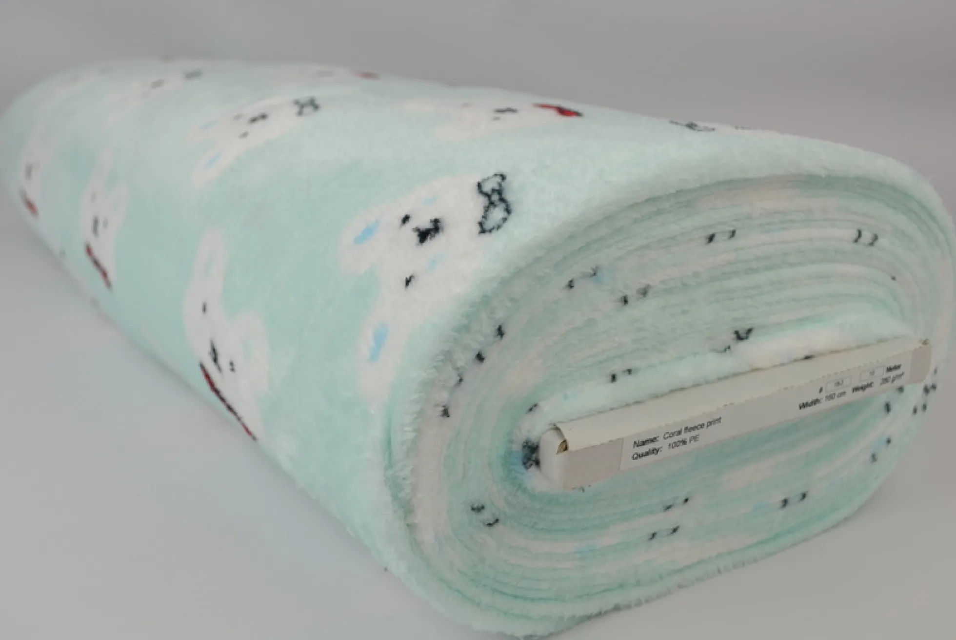 Coral Fleece – Polar bears mint
