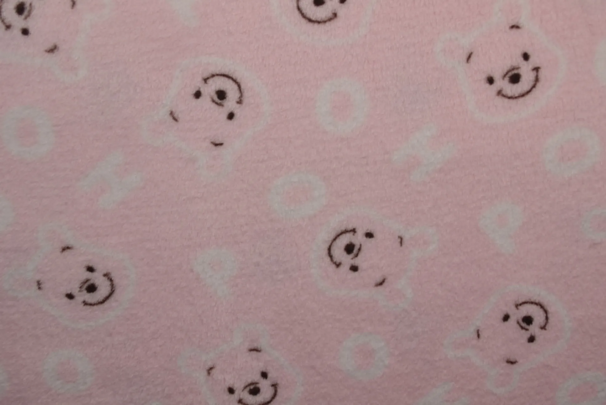 Coral Fleece – Smiling POOH soft pink