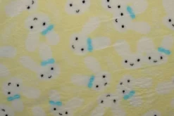 Coral Fleece – Sweet bunnies pastel yellow