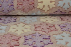 Coral fleece – Winter brown / blue / purple & bordeaux